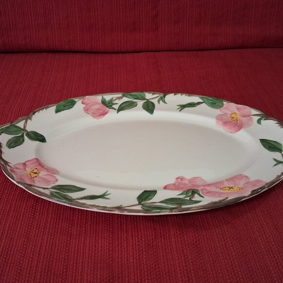Franciscan Desert Rose 12 1/2" Oval Serving Platter 49-53 USA - Picture 2 of 8